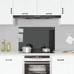 vidaXL Spatscherm keuken 90x60 cm gehard glas zwart, Verzenden, Nieuw