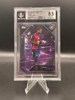Beckett 8.5 Topps Chrome Knockout UCL Lamine Yamal Purple 14, Verzenden, Zo goed als nieuw, Losse kaart