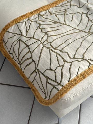 San Leucio - plaid kasjmier palmen etnisch chic hedendaags -
