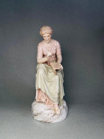 Karl Ens, Volkstedt - Beeldje - CALLIOPE - Porselein, Antiek en Kunst