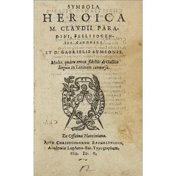 Claude Paradin / Gabriel Symeon - Symbola Heroica - 1600