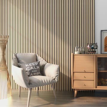 [NEU.HOLZ] Akoestisch Wandpaneel Vang set van 4 mdf 2,88 m², Verzenden, Nieuw