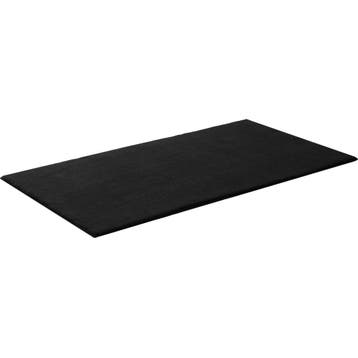 Kortpolig vloerkleed Soft Zone - 80 x 150 cm, zwart, Verzenden, Nieuw