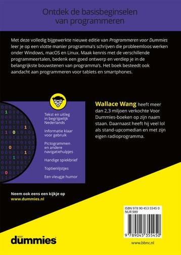 Programmeren voor dummies 9789045355450 Wallace Wang, Verzenden, Gelezen, Wallace Wang