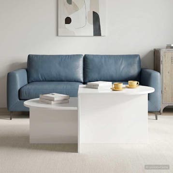 vidaXL Salontafel Hoogglans Wit 100 x 50 x 40 cm Bewerkt, Huis en Inrichting, Verzenden, Nieuw, Overige houtsoorten, 50 tot 100 cm