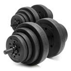 Dumbells Set - 30 KG - 2 x 15 KG - Set van 2 stuks - Zwart, Ophalen of Verzenden, Nieuw