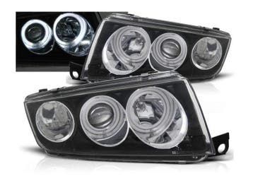 CCFL Angel Eyes koplampen Black geschikt voor Skoda Fabia 1, Verzenden, Nieuw, Skoda