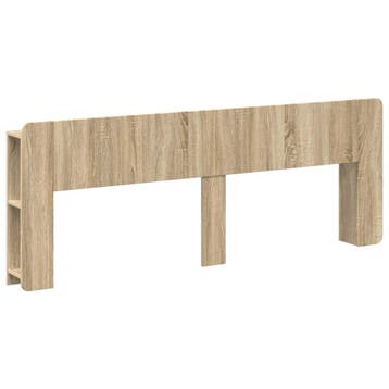 vidaXL Hoofdeinde kas met opslag Sonoma Eiken Bewerkt hout, Verzenden, Nieuw, Bruin, Hout