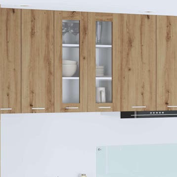 vidaXL Hangkast Riga Artisan Eiken 60 x 31 x 80 cm Bewerkt, Verzenden, Nieuw, Bruin