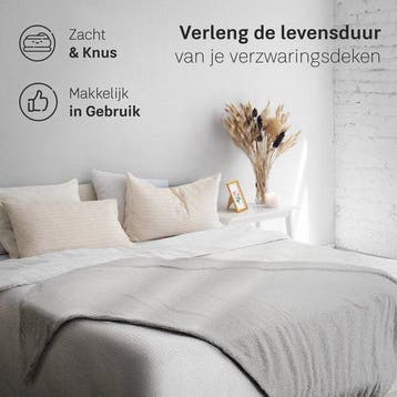 2dekans | CozySense® Verzwaringsdeken Hoes 140x200 -, Ophalen of Verzenden, Zo goed als nieuw