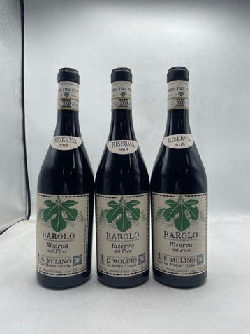 2018 E. Molino Del Fico - Barolo Riserva - 3 Flessen (0.75, Nieuw