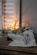 Shabby linnen doek Druifjes 30x45cm, Ophalen of Verzenden, Nieuw