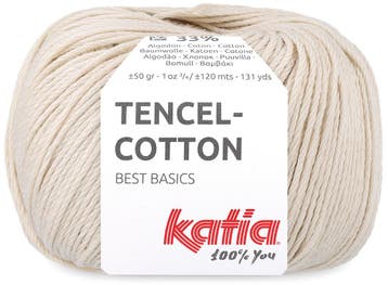 Katia Tencel-Cotton - 07 lichtbeige - Lyocell/Katoen Garen, Ophalen of Verzenden, Nieuw