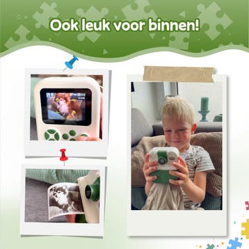 Kindercamera met Fotoprinter &amp; Fotospeurtocht – Digitale, Computers en Software, Printers, Ophalen of Verzenden, Zo goed als nieuw