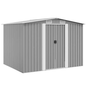 vidaXL Tuinberging 257x205x178 cm metaal grijs, Verzenden, Nieuw