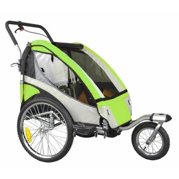 Faster Kinderfietskar voor 2 kinderen met wandeloptie, Verzenden, Nieuw