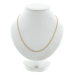 Gouden Singapore schakelketting, Sieraden, Tassen en Uiterlijk, Kettingen, Ophalen of Verzenden, Gebruikt, Overige kleuren, Goud