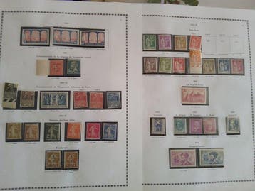 Frankrijk 1930/1934 - Volledige collectie mint postzegels, Gestempeld
