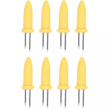 Benson Maiskolfhouders 8-delig - 6 cm - roestvrijstaal en..., Ophalen of Verzenden, Nieuw