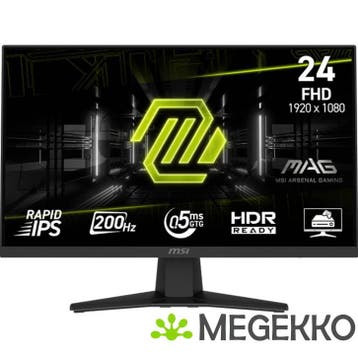 MSI MAG 244F 24  Full HD 200Hz IPS Gaming monitor, Verzenden, Nieuw, MSI