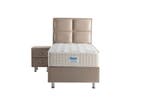 Opberg Boxspring Magnum Beige-Cream - diverse maten, Verzenden, Nieuw, Eenpersoons