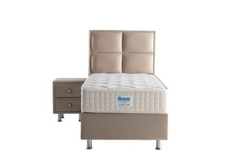 Opberg Boxspring Magnum Beige-Cream - diverse maten, Verzenden, Nieuw, Eenpersoons