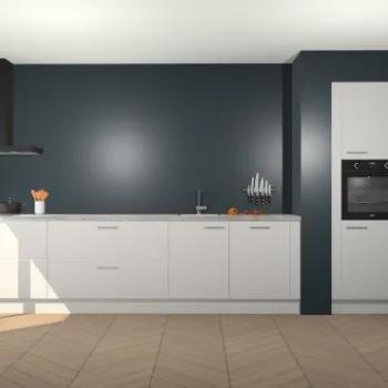 Zijdegrijze keuken Calgary 86476, Verzenden, Nieuw