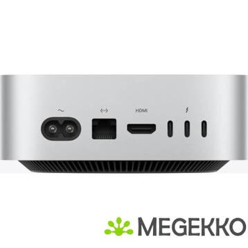 Apple Mac Mini M4 10-Core 512GB Mini PC Zilver, Computers en Software, Verzenden, Nieuw