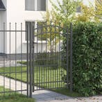 vidaXL Hekdeur met spijkers EMMEN 200 x 100 cm Poedergecoat, Tuin en Terras, Verzenden, Nieuw