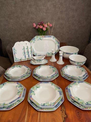 Villeroy & Boch - Eetservies voor 6 - Porselein - Pasadena