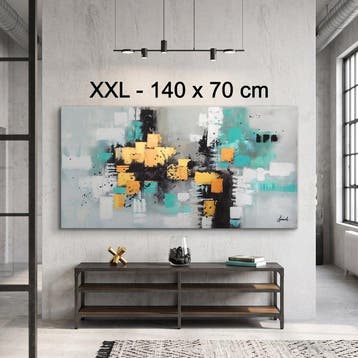 Monika Spiewak - Abstract - Oil Painting Stretched On The