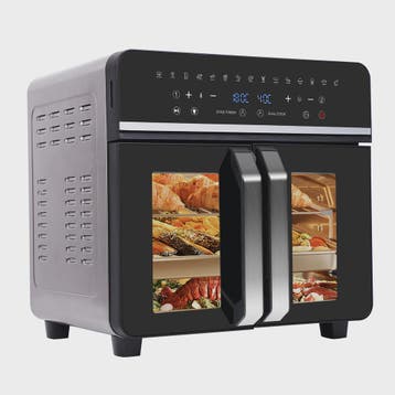 XXL Dubbele Heteluchtfriteuse Oven (23L, 2200W) met LED Touc, Verzenden, Nieuw