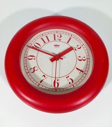 wandklok - Bino - Vintage HPVC , Vetro - 1970-1980