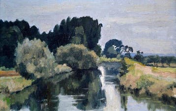 École naturaliste française (XX) - La rivière sous un ciel