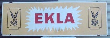 Ekla Brasserie Vandenheuvel - alleen - Emaille plaat -, Antiek en Kunst
