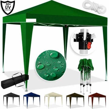Partytent 3x3 Paviljoen Inklapbaar in 7 kleuren Easy Pop Up, Opvouwbaar, Partytent, Minder dan 4 meter, Nieuw