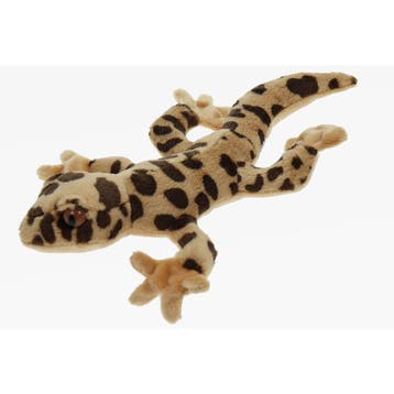 Knuffel gekko - pluche - 27 cm - hagedis - bruin, Verzenden, Nieuw