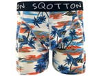 Boxershort - SQOTTON® - Tropical - Ecru, Verzenden