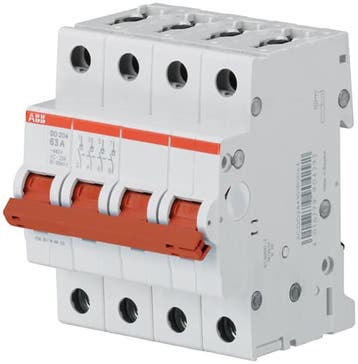 ABB Hoofdschakelaar rood | 4P 63A | SD 204/63, Ophalen of Verzenden, Nieuw, Groepenkast