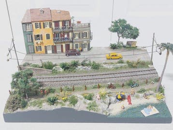 zelfbouw H0 - Modeltreinlandschap (1) - Diorama van srandje, Hobby en Vrije tijd, Nieuw