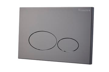 X32 Metal drukplaat voor inbouwreservoir gunmetal PVD, Ophalen of Verzenden, Nieuw