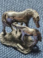 Beeldje - Lotto di 4 miniature in argento (4) - .925 zilver, Antiek en Kunst