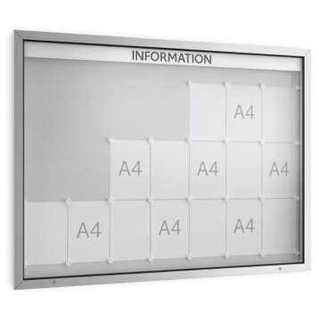 Informatiekast Buiten Draaideur 21x A4 Economy, Nieuw in verpakking