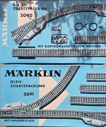 Märklin H0 - 5090 & 5091 - Modelspoorwegset (2) - M Rails en, Nieuw