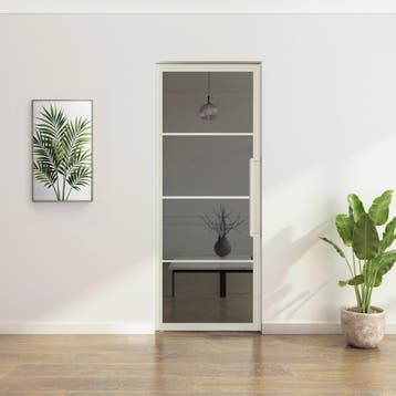 Stalen Taatsdeur - Wit - 4 Vlaks - Moderne look, Doe-het-zelf en Verbouw, Deuren en Horren, 80 tot 100 cm, Overige typen, Nieuw