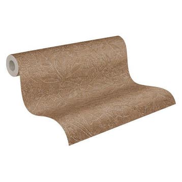 8. Vlies behang terra bruin 38924-6 A.s. Creation, Ophalen of Verzenden, Minder dan 10 m², Bruin, Klassiek