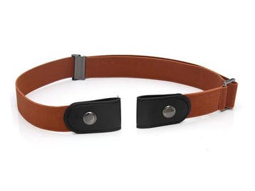 Veiling - Riem zonder gesp oranje bruin / terra, Nieuw