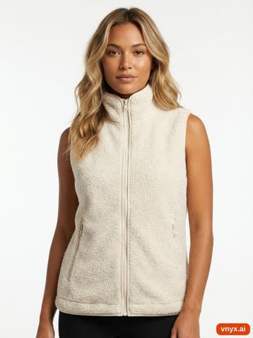 Jack Wolfskin Fleece bodywarmers Dames maat XL Crème Vintage, Kleding | Dames, Truien en Vesten, Ophalen of Verzenden, Nieuw