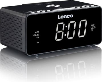 Wekkerradio - Digitale wekker - Alarmklok - Zwart - Lenco •, Verzenden, Zo goed als nieuw