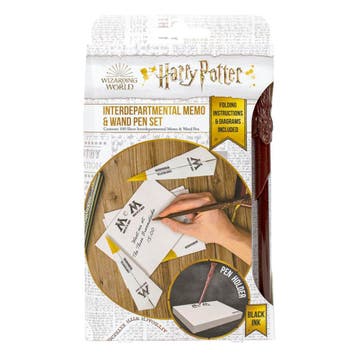 Harry Potter Interdepartmental Memo with Wand Pen Set Hogwar, Ophalen of Verzenden, Nieuw